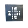 Westbrass Square Shower Drain Cover in Satin Nickel D206-SQG-07